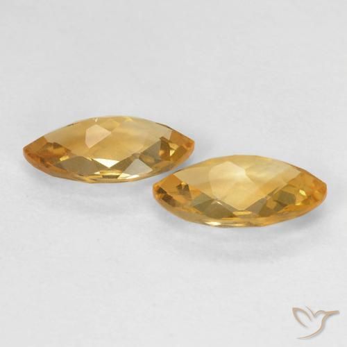 1.65 ct natürliche Medium Light-Golden Citrin-Edelsteine, Marquise, VS