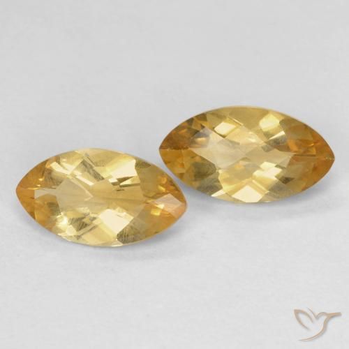 1.70 ct natürliche gold-orange Citrin-Edelsteine, Marquise, VS