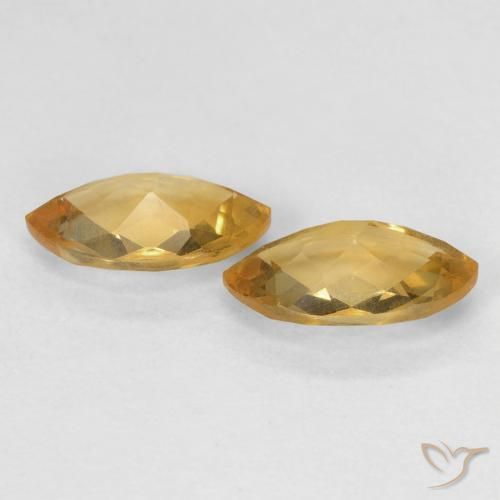 1.70 ct natürliche gold-orange Citrin-Edelsteine, Marquise, VS