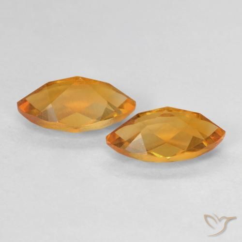 1.88 ct natürliche Orange-Gold Citrin-Edelsteine, Marquise, VS