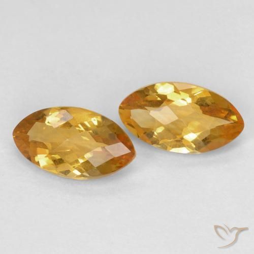 1.82 ct natürliche gold-orange Citrin-Edelsteine, Marquise, VS