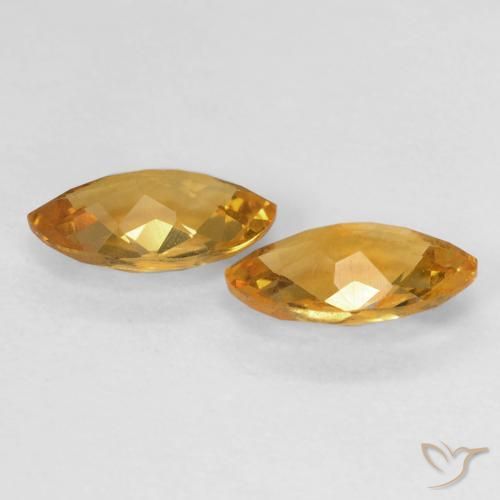 1.82 ct natürliche gold-orange Citrin-Edelsteine, Marquise, VS