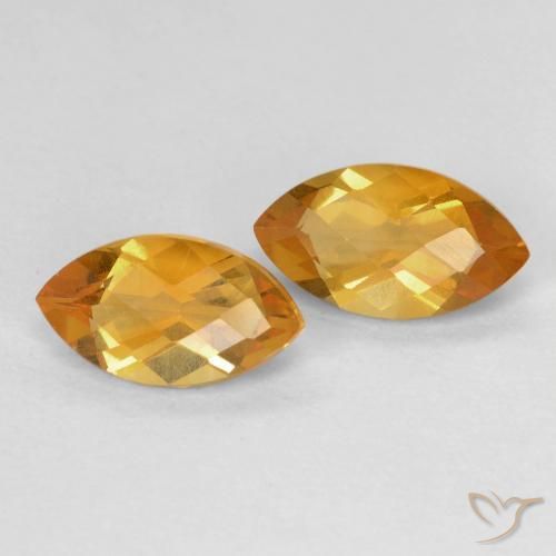 1.81 ct natürliche Tiefes Orange-Gold Citrin-Edelsteine, Marquise, VS