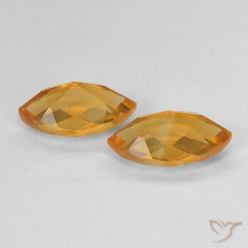 1.81 ct natürliche Tiefes Orange-Gold Citrin-Edelsteine, Marquise, VS