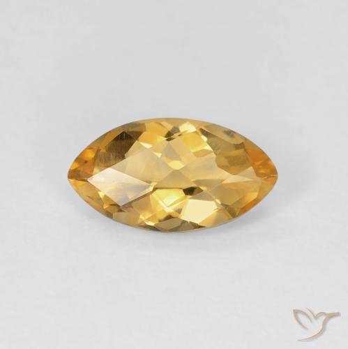 0.82ct Natürlicher gold-orange Citrin, Marquise, VVS-VS