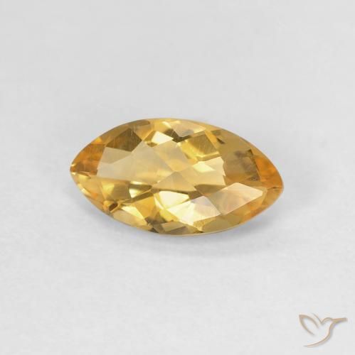9,17 ctw natürlicher gold-orange Citrin, Marquise, VVS-VS