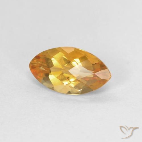 9,17 ctw natürlicher Tiefes Orange-Gold Citrin, Marquise, VVS-VS