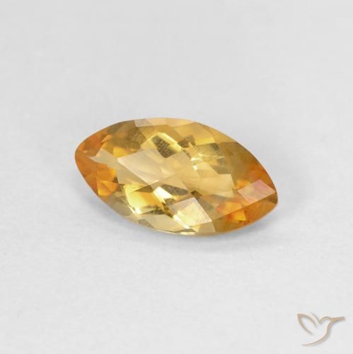9,17 ctw natürlicher gold-orange Citrin, Marquise, VVS-VS