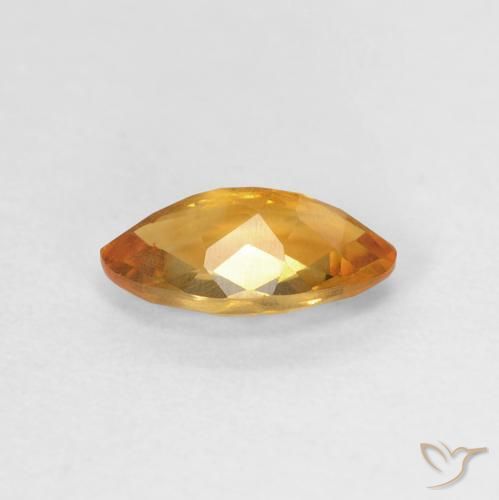 9,17 ctw natürlicher Dunkelorange-Gold Citrin, Marquise, VVS-VS