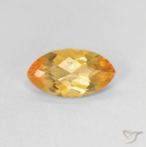 0.89ct Natürlicher Medium Light-Golden Citrin, Marquise, VVS-VS