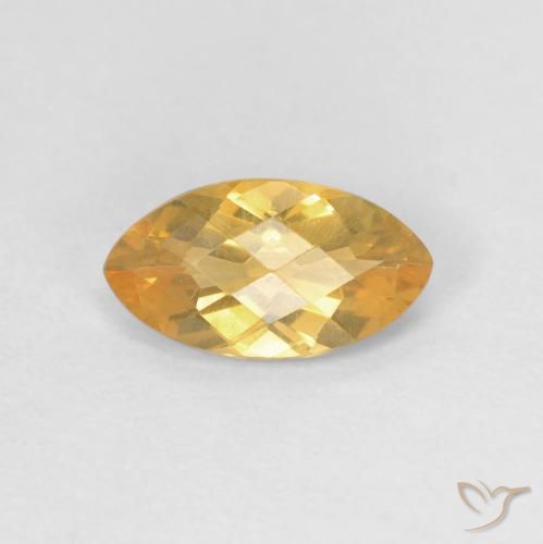 0.85ct Natürlicher Mittelorange Citrin, Marquise, VVS-VS