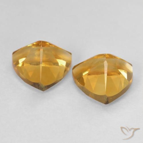 1.49 ct natürliche Golden Citrin-Edelsteine, Trillion, VVS-VS