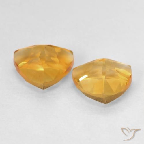 1.45 ct natürliche Golden Citrin-Edelsteine, Trillion, VVS