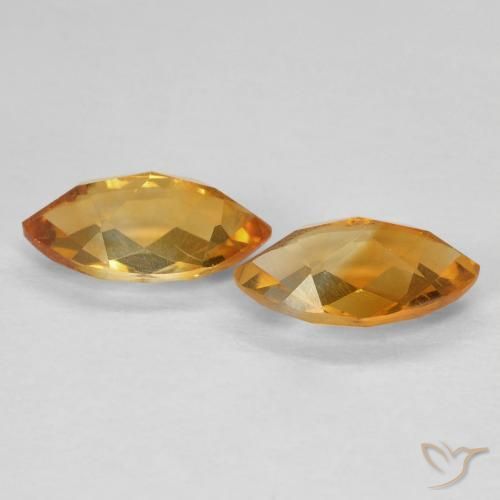 1.77 ct natürliche Dunkelorange-Gold Citrin-Edelsteine, Marquise, VS