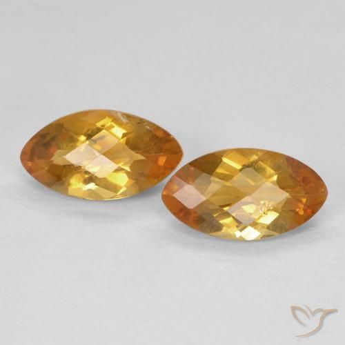 1.80ctw Natürlicher Tiefes Orange-Gold Citrin, Marquise, VS
