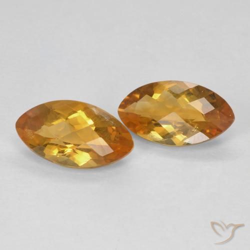 1.80 ct natürliche Tiefes Orange-Gold Citrin-Edelsteine, Marquise, VS