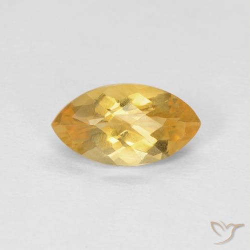 0.97ct Natürlicher Orange-Gold Citrin, Marquise, VS
