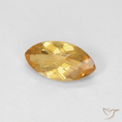9,17 ctw natürlicher Medium Light Orange-Gold Citrin, Marquise, VS