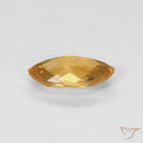 9,17 ctw natürlicher Medium Light Orange-Gold Citrin, Marquise, VS