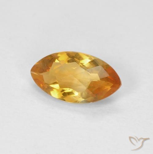 9,17 ctw natürlicher Tiefes Orange-Gold Citrin, Marquise, VS