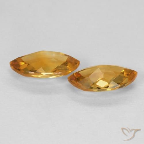 1.65 ct natürliche Orange-Gold Citrin-Edelsteine, Marquise, VS