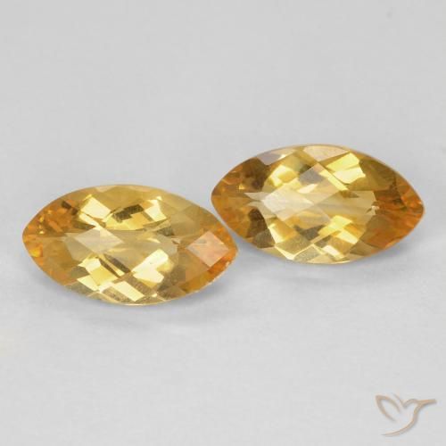 1.80 ct natürliche Medium Light Orange-Gold Citrin-Edelsteine, Marquise, VS