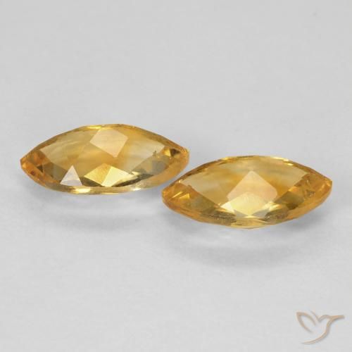 1.80 ct natürliche Medium Light Orange-Gold Citrin-Edelsteine, Marquise, VS