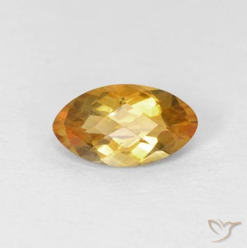 0.92ct Natürlicher gold-orange Citrin, Marquise, VVS-VS