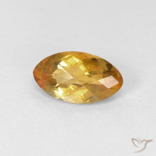 9,17 ctw natürlicher gold-orange Citrin, Marquise, VVS-VS