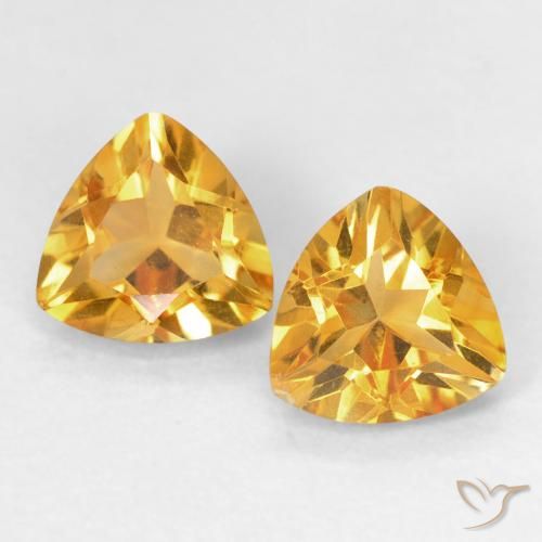 1.37ctw Natürlicher Mittelorange Citrin, Trillion, VS