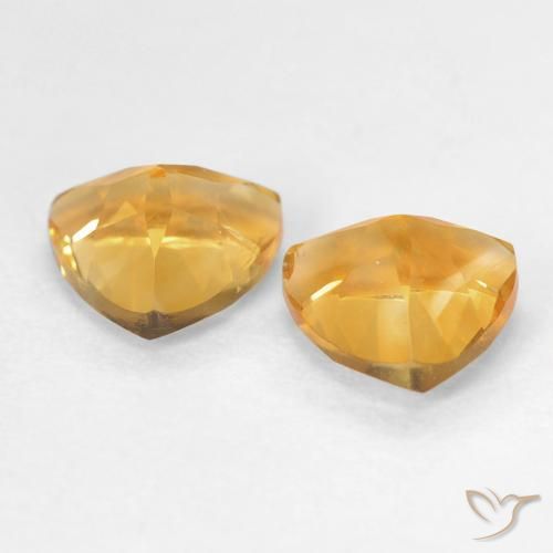 1.37 ct natürliche Mittelorange Citrin-Edelsteine, Trillion, VS