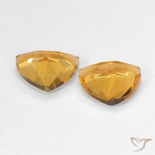 1.14 ct natürliche Mittelorange Citrin-Edelsteine, Trillion, VS