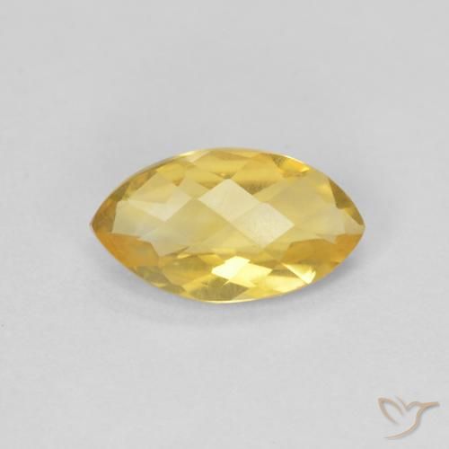 0.81ct Natürlicher gold-orange Citrin, Marquise, VS