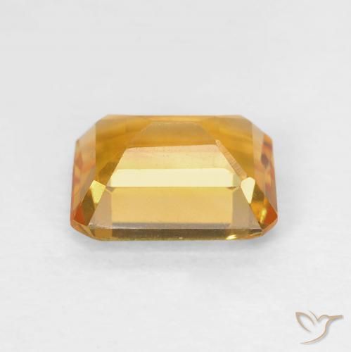 9,17 ctw natürlicher Mittel Orange-Gold Citrin, Oktagonschliff, VVS