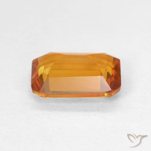 9,17 ctw natürlicher Orange-Gold Citrin, Oktagonschliff, VVS