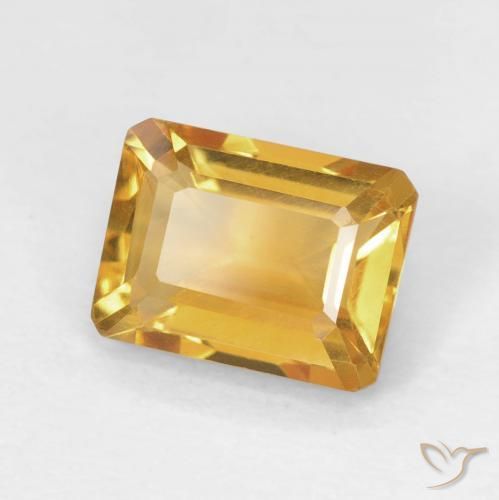9,17 ctw natürlicher Orange-Gold Citrin, Oktagonschliff, VVS