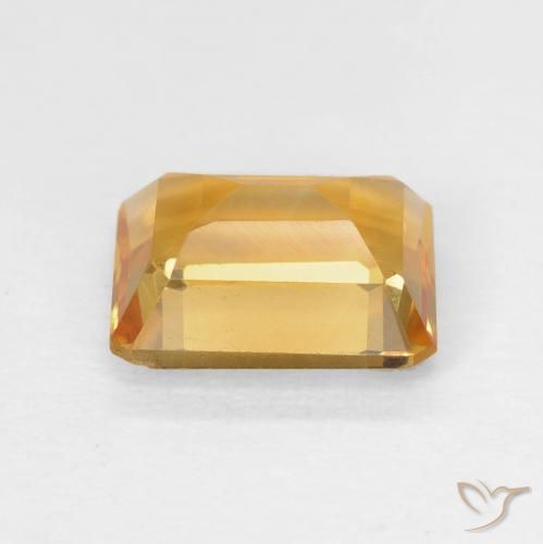 9,17 ctw natürlicher Orange-Gold Citrin, Oktagonschliff, VVS