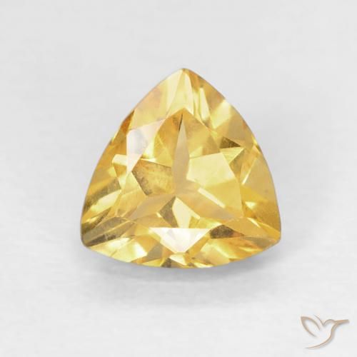 0.94ct Natürlicher Mittleres Gold Citrin, Trillion, VVS