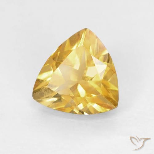 9,17 ctw natürlicher Mittleres Gold Citrin, Trillion, VVS