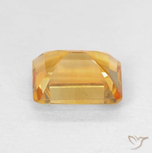 9,17 ctw natürlicher Medium Light Orange-Gold Citrin, Oktagonschliff, VVS