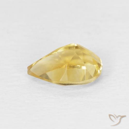9,17 ctw natürlicher Golden Citrin, Birnenform, VVS