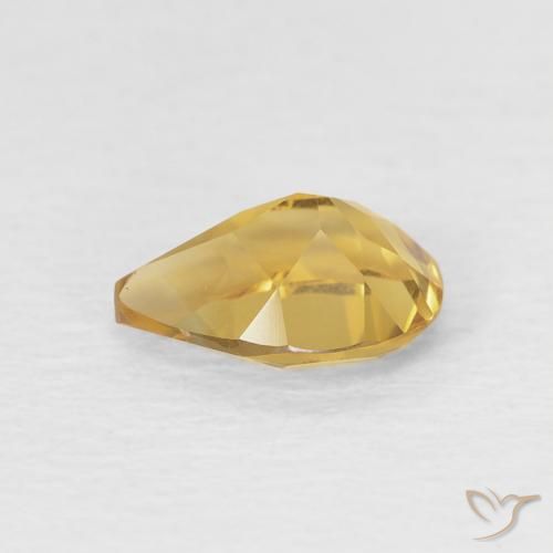 9,17 ctw natürlicher Golden Citrin, Birnenform, VVS