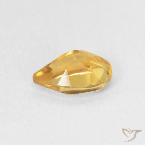 9,17 ctw natürlicher Golden Citrin, Birnenform, VVS