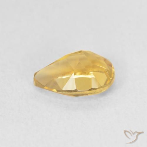 9,17 ctw natürlicher Golden Citrin, Birnenform, VVS-VS