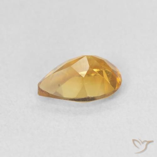9,17 ctw natürlicher Golden Citrin, Birnenform, VVS