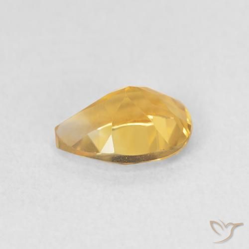 9,17 ctw natürlicher Medium Light-Golden Citrin, Birnenform, VVS