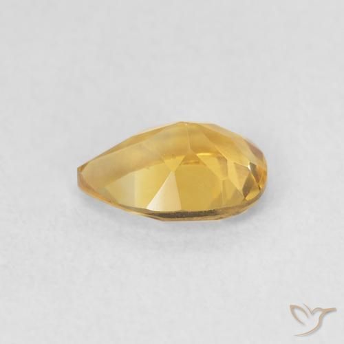 9,17 ctw natürlicher Tiefes Gold Citrin, Birnenform, VVS