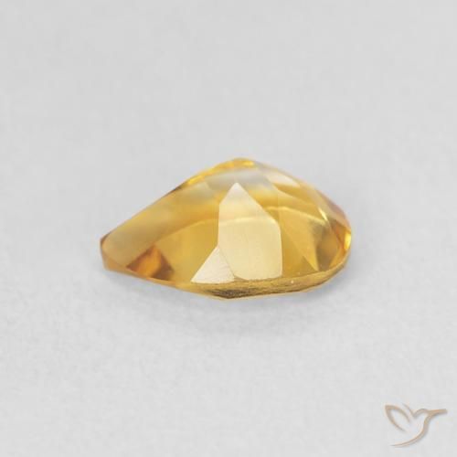 9,17 ctw natürlicher Golden Citrin, Birnenform, VVS