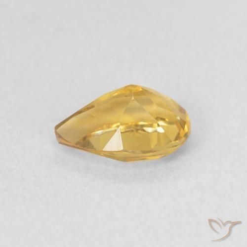 9,17 ctw natürlicher Golden Citrin, Birnenform, VVS