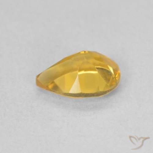 9,17 ctw natürlicher Golden Citrin, Birnenform, VVS